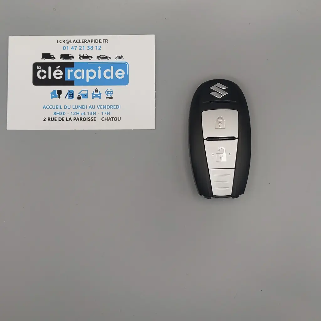 Télécommande Suzuki Swift III (Smart Key) 2010 - 2017 433 MHz Mise au code et taillage inclus, à partir du code de clé ou d'une photo de la clé du véhicule