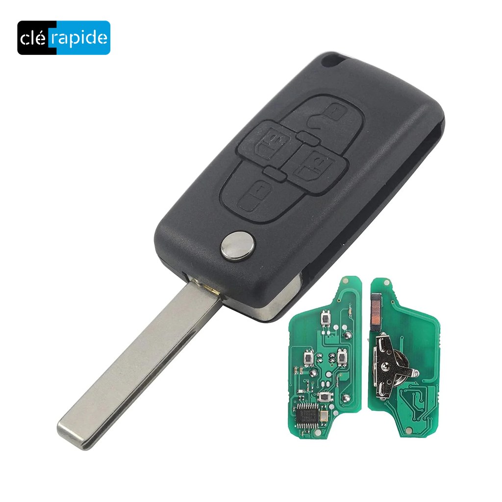 Clé Peugeot 807 / Citroën C8 / Fiat Ulysse / Lancia Phedra à vérifier (2002-2014) Mise au code et taillage inclus, à partir du code de clé ou d'une photo de la clé du véhicule