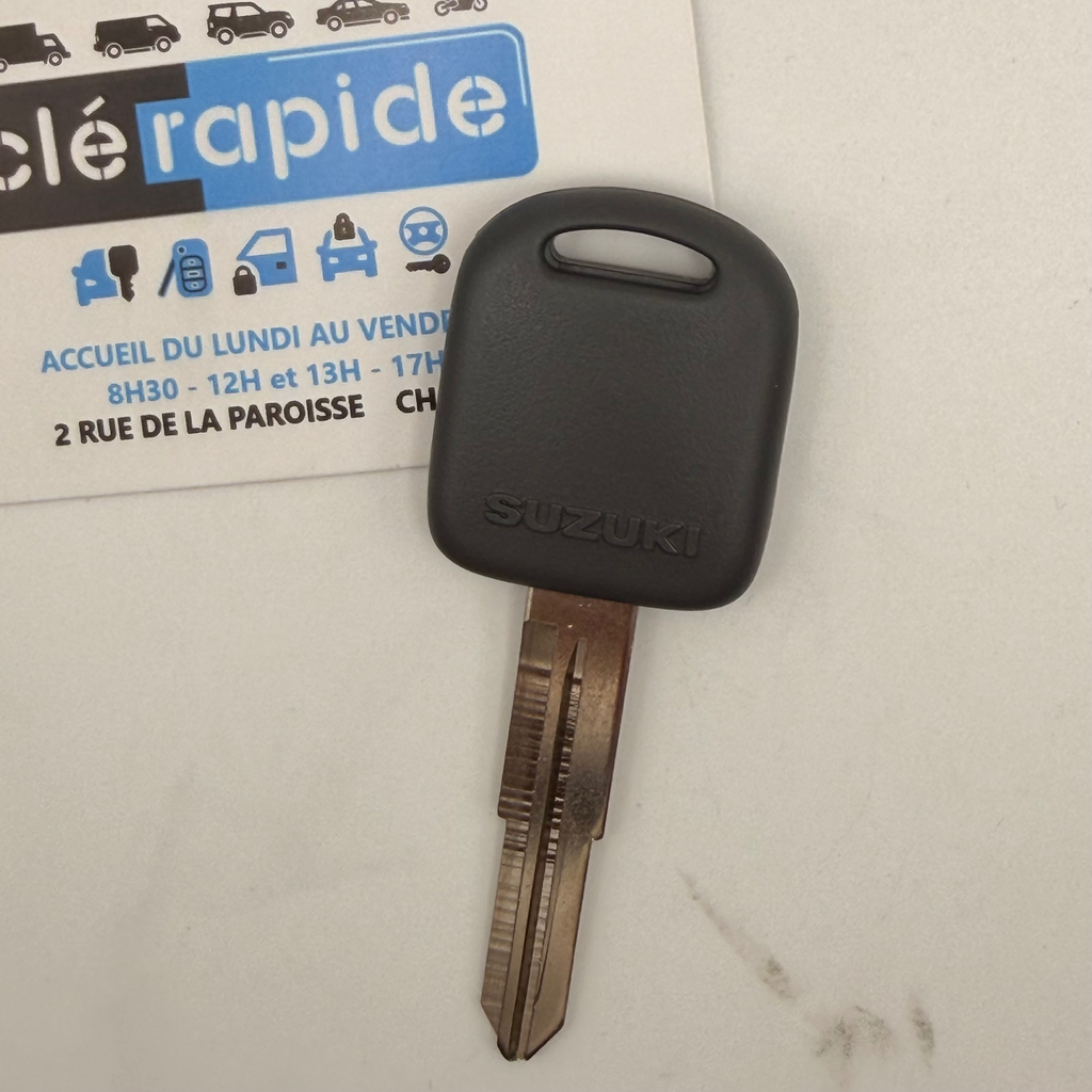 CLE SUZUKI IGNIS Mise au code et taillage inclus, à partir du code de clé ou d’une photo de la clé du véhicule