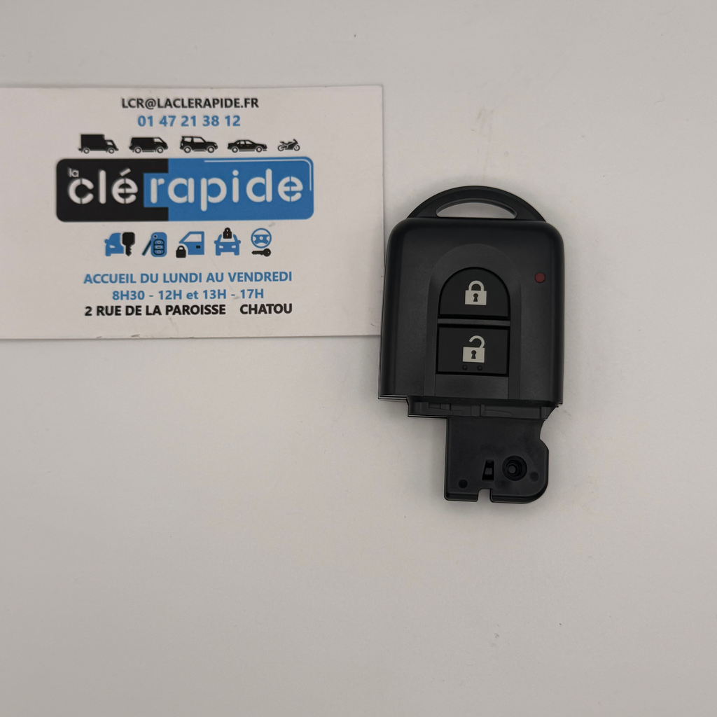 CONTROLE REMOTO INTELIGENTE QASHQAI J10 Código e recorte incluídos, a partir do código da chave ou de uma foto da chave do veículo