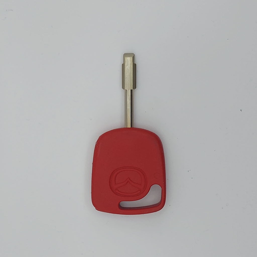 Mazda 121 Red Transponder Key Code and cutting included, from the key code or a photo of the vehicle key