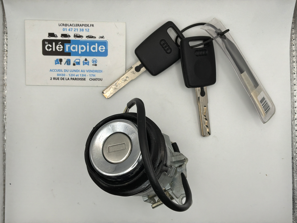 VERROU COFFRE AUDI A8 Mise au code et taillage inclus, à partir du code de clé ou d’une photo de la clé du véhicule