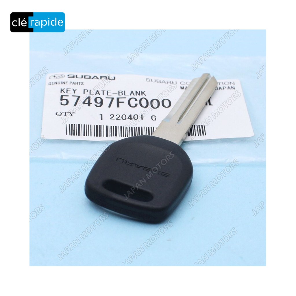 Clé Subaru SANS TRANSP. FORESTER & IMPREZA Mise au code et taillage inclus, à partir du code de clé ou d'une photo de la clé du véhicule