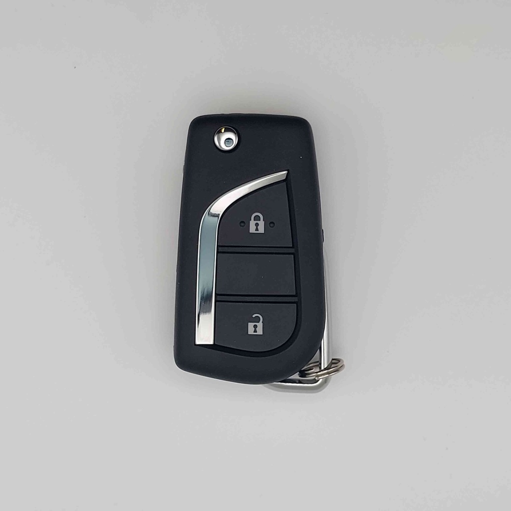 Télécommande Toyota Hilux AN130 (télécommande pliable - flip key) à vérifier (2-3) boutons 2015-2020 (Hilux Revo/AN130) 433 MHz Mise au code et taillage inclus, à partir du code de clé ou d'une photo de la clé du véhicule