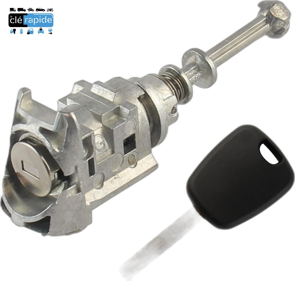 Serrure Peugeot 208 I (A9) - verrou gauche de porte 2012-2019 Mise au code et taillage inclus, à partir du code de clé ou d'une photo de la clé du véhicule