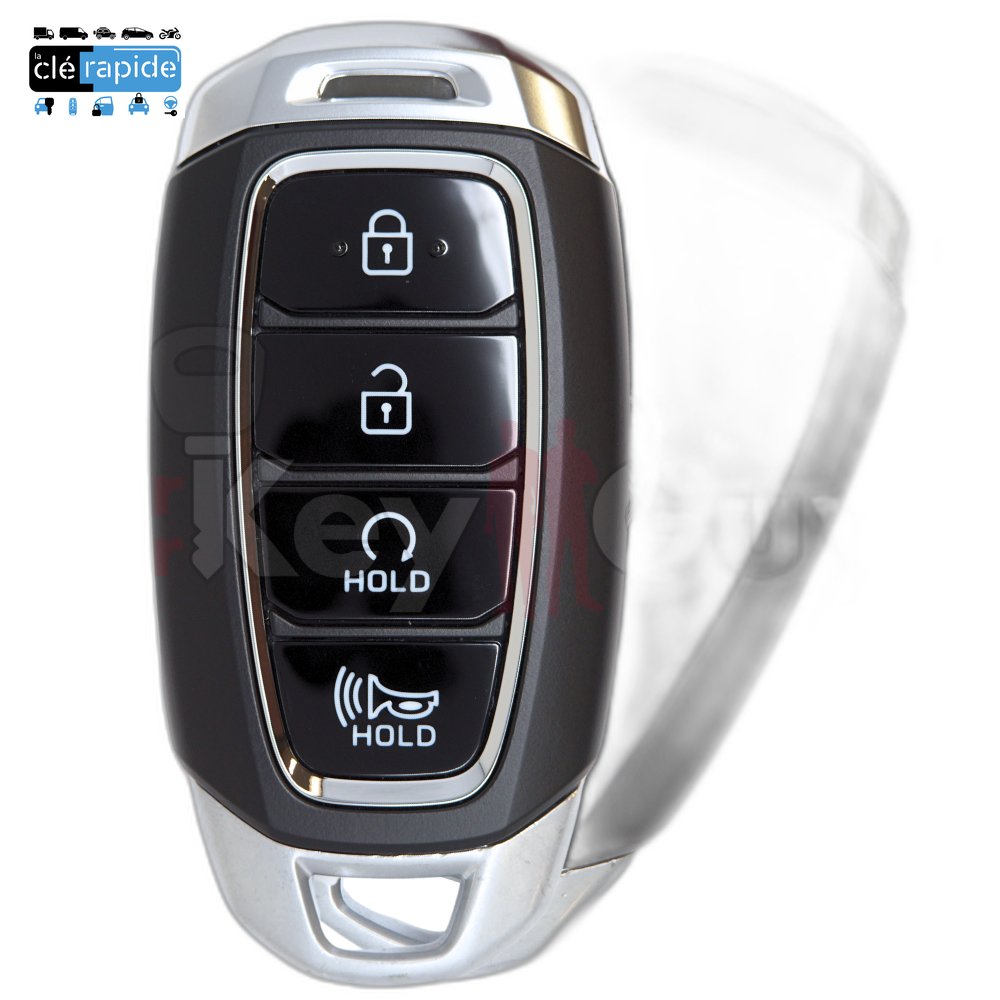 Télécommande Hyundai Kona (OS) - télécommande / smart key à vérifier boutons 2017+ 433 MHz (probable)