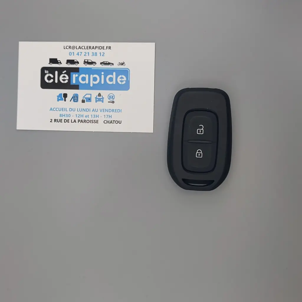 TELECOMMANDE TRAFIC 3 BOUTONS +2015 Mise au code et taillage inclus, à partir du code de clé ou d’une photo de la clé du véhicule