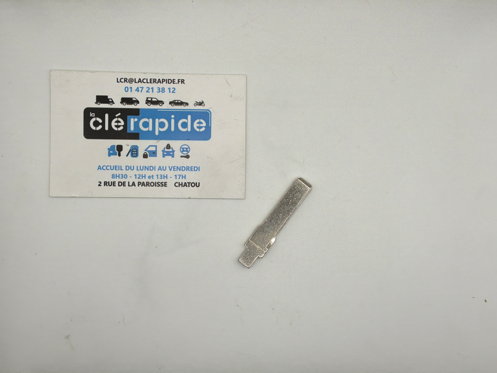 CLE INSERT AUDI Mise au code et taillage inclus, à partir du code de clé ou d’une photo de la clé du véhicule