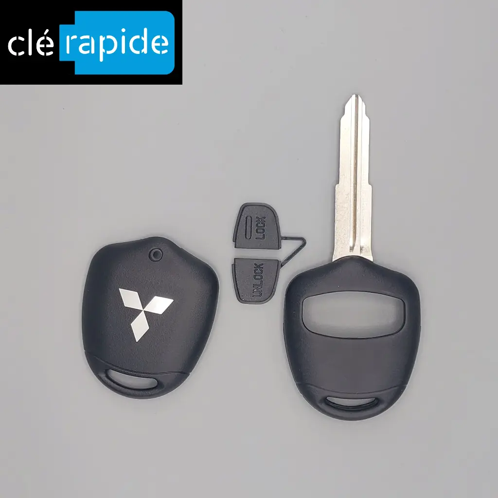 Coque pour Telecom Clé 2 Boutons Mitshubishi Outlander 