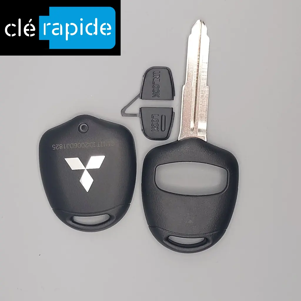 Coque Vide Telecommande Clé 2 Boutons Mitshubishi Mirage et Space Star