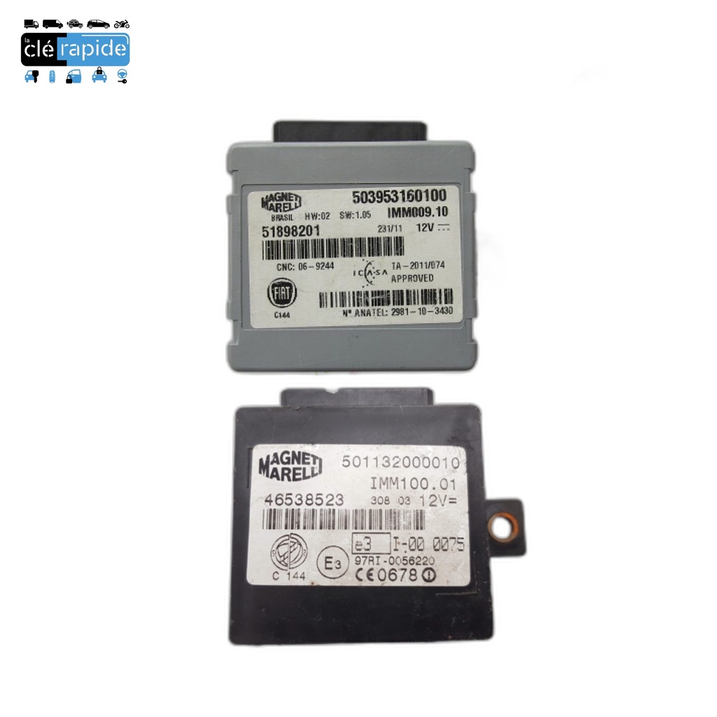 Insert Fiat Peugeot 807 / Citroën C8 / Fiat Ulysse / Lancia Phedra (insert - code interne LCR) à vérifier (2002-2014) Mise au code et taillage inclus, à partir du code de clé ou d'une photo de la clé du véhicule