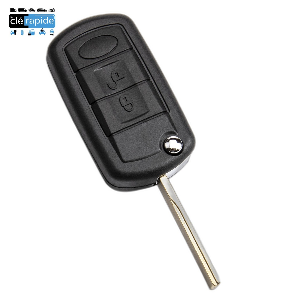 Clé Land Rover (clé simple générique) [Années à vérifier] Mise au code et taillage inclus, à partir du code de clé ou d'une photo de la clé du véhicule