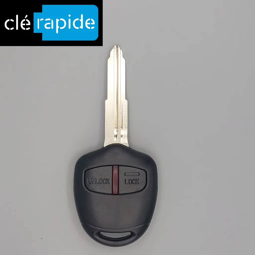 Telecommande Clé 2 Boutons Mitsubishi Lancer Saloon, VI, VII & I-Miev