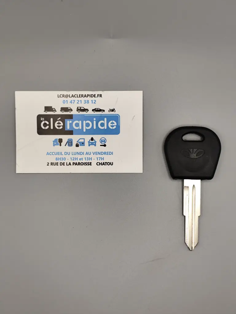 CLE CHEVROLET REZZO/NUBIRA II (96288525) Mise au code et taillage inclus, à partir du code de clé ou d’une photo de la clé du véhicule