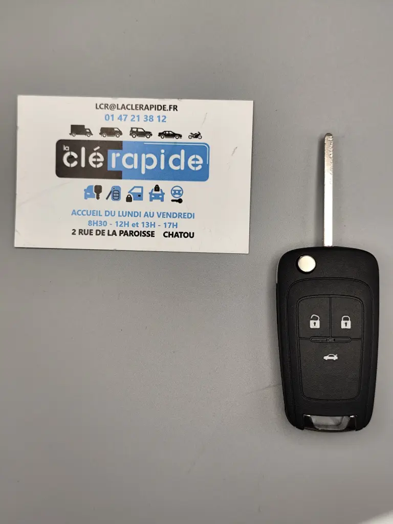 CONTROLE REMOTO CHEVROLET MALIBU (13504195) Codificação e corte incluídos, a partir do código da chave ou foto da chave do veículo