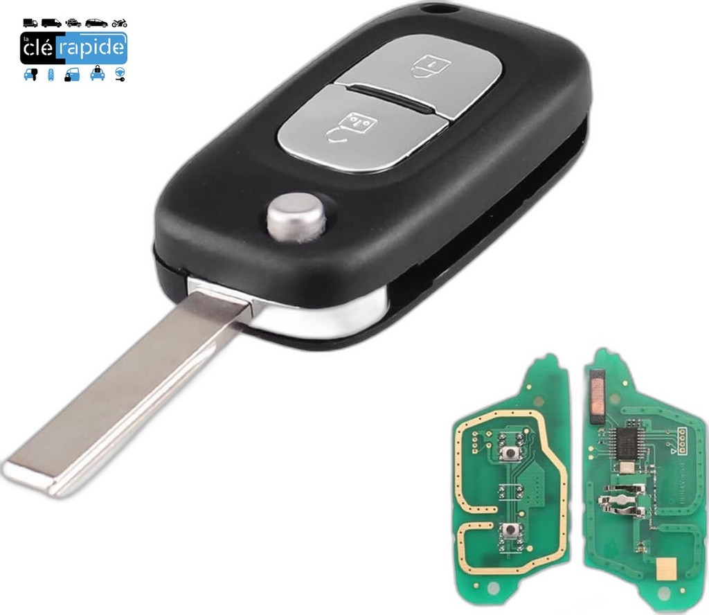 Télécommande Daewoo Kalos n/a boutons 2002-2008 n/a MHz Mise au code et taillage inclus, à partir du code de clé ou d'une photo de la clé du véhicule