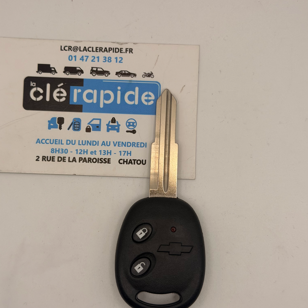 Télécommande Chevrolet Matiz M200 - télécommande FM (mise au code et taillage inclus) à vérifier boutons 2005-2009 433 MHz (probable)