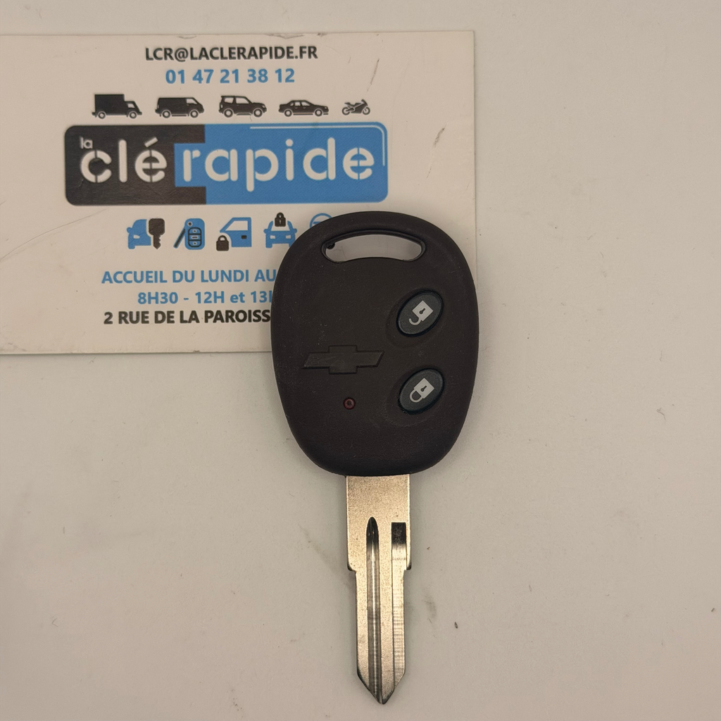 MANDO A DISTANCIA CHEVROLET MATIZ II Código y corte incluidos, a partir del código de la llave o una foto de la llave del vehículo