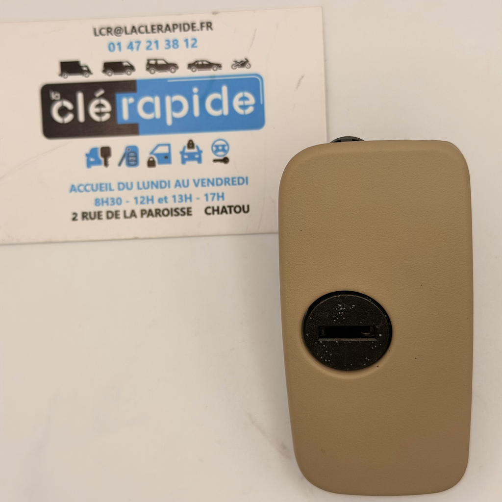 VIDE POCHE CHEVROLET CAPTIVA BEIGE Mise au code et taillage inclus, à partir du code de clé ou d’une photo de la clé du véhicule