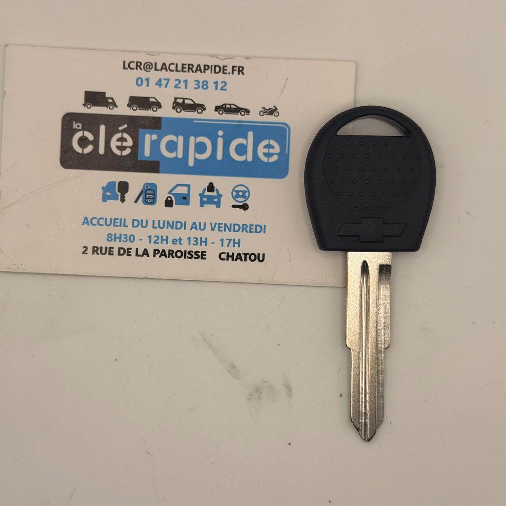 CLÉ CHEVROLET MATIZ M200  Mise au code et taillage inclus, à partir du code de clé ou d’une photo de la clé du véhicule