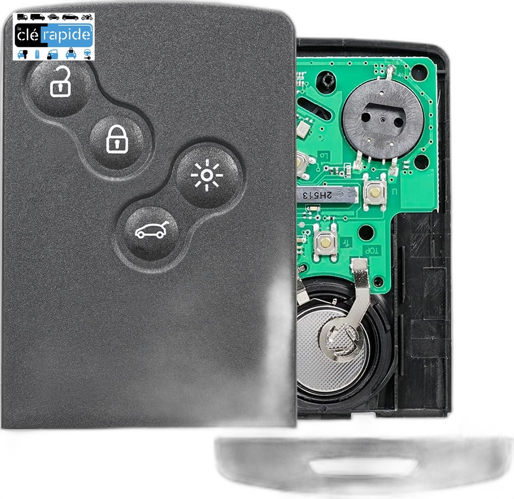 CARTE TELECDE 4 BOUTONS CLIO 4/CAPTUR/SYMBOL