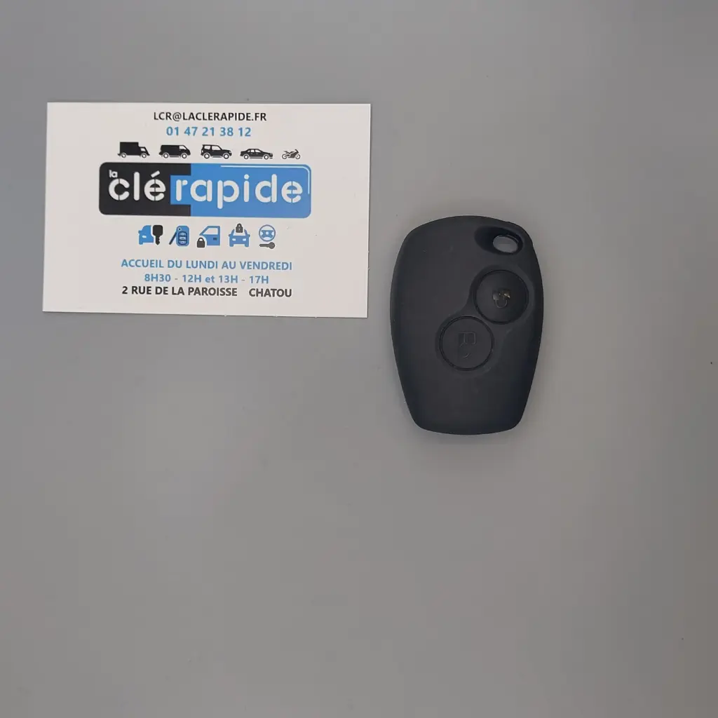 TELECOMMANDE CLIO 3 / TWINGO 2 BOUTONS PCF7947 433 Mhz