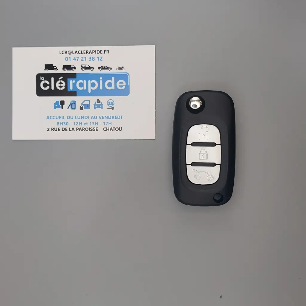 3-BUTTON SINUS REMOTE CONTROL. CLIO 3 - KANGOO 2010-2017 - MASTER 2 - MASTER3 2010-2017