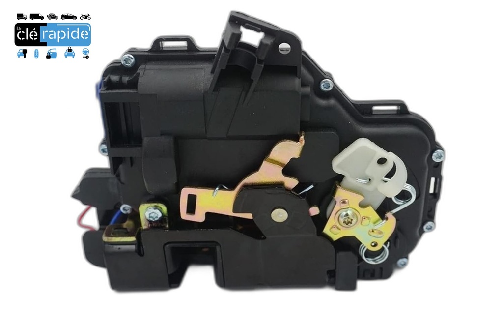 Serrure Skoda Yeti / Fabia / Citigo / Octavia 2 (barillet de porte gauche HU66) 2007-2017 Mise au code et taillage inclus, à partir du code de clé ou d'une photo de la clé du véhicule