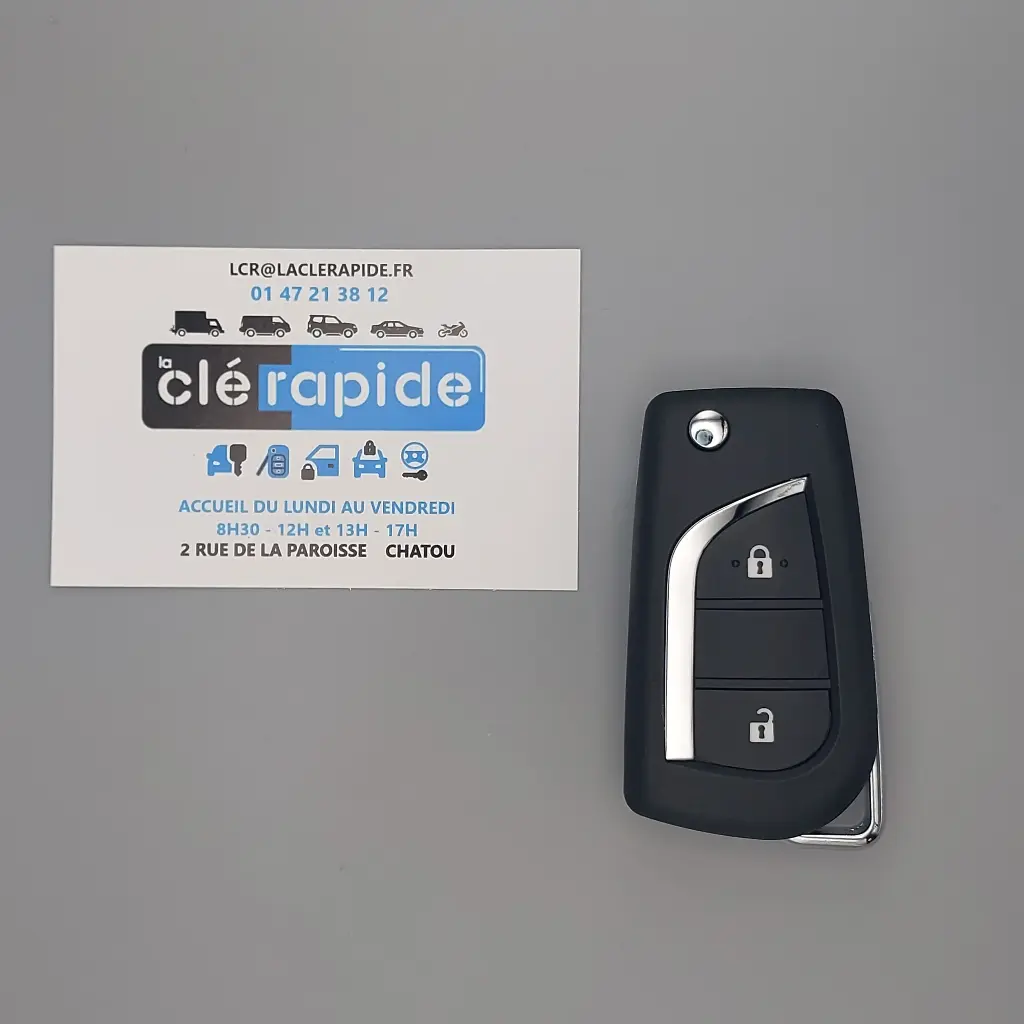 MANDO A DISTANCIA CITROËN C1 2014-2021/108 2014-2021/AYGO 2014-2021 Código y corte incluidos, a partir del código de la llave o una foto de la llave del vehículo