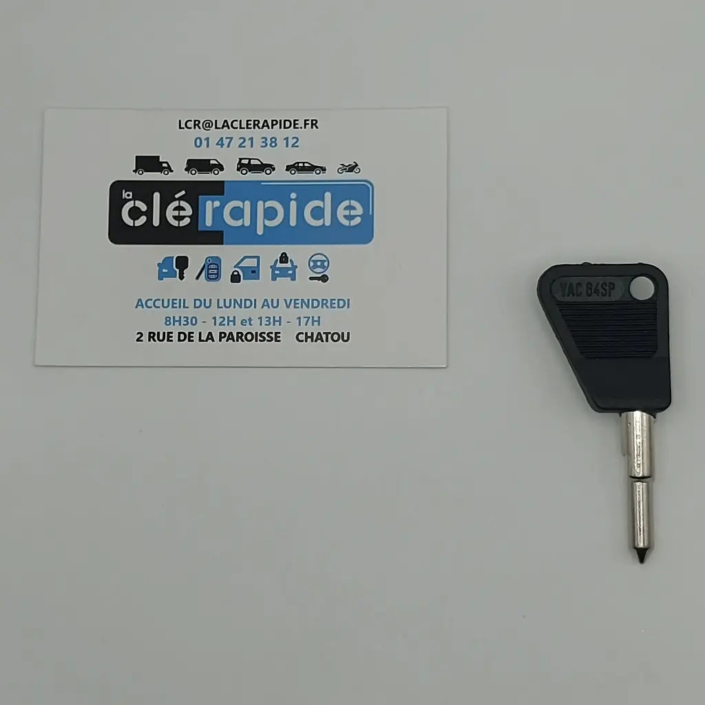 CHAVE DE PORTA VACHETTE RENAULT R25 Código e recorte incluídos, a partir do código da chave ou foto da chave do veículo