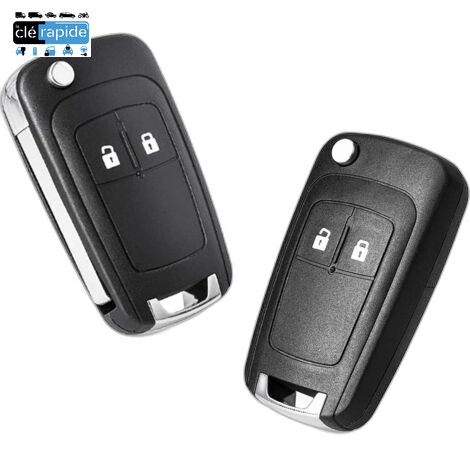 Télécommande Opel Astra K (télécommande 2 boutons sinusoïdale, sans insert) 2 (Lock, Unlock) boutons 2015-2021 433 MHz Mise au code et taillage inclus, à partir du code de clé ou d'une photo de la clé du véhicule