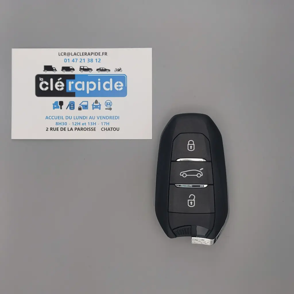CITROEN C4 - C4 PICASSO 3 HANDS-FREE REMOTE CONTROL Code and cutting included, from the key code or a photo of the vehicle key