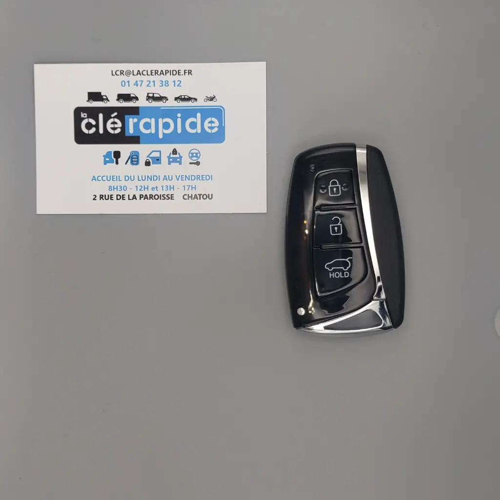 TELECOMMANDE HYUNDAI 3 BOUTONS SANTE FE 2012-2015 PCF7953