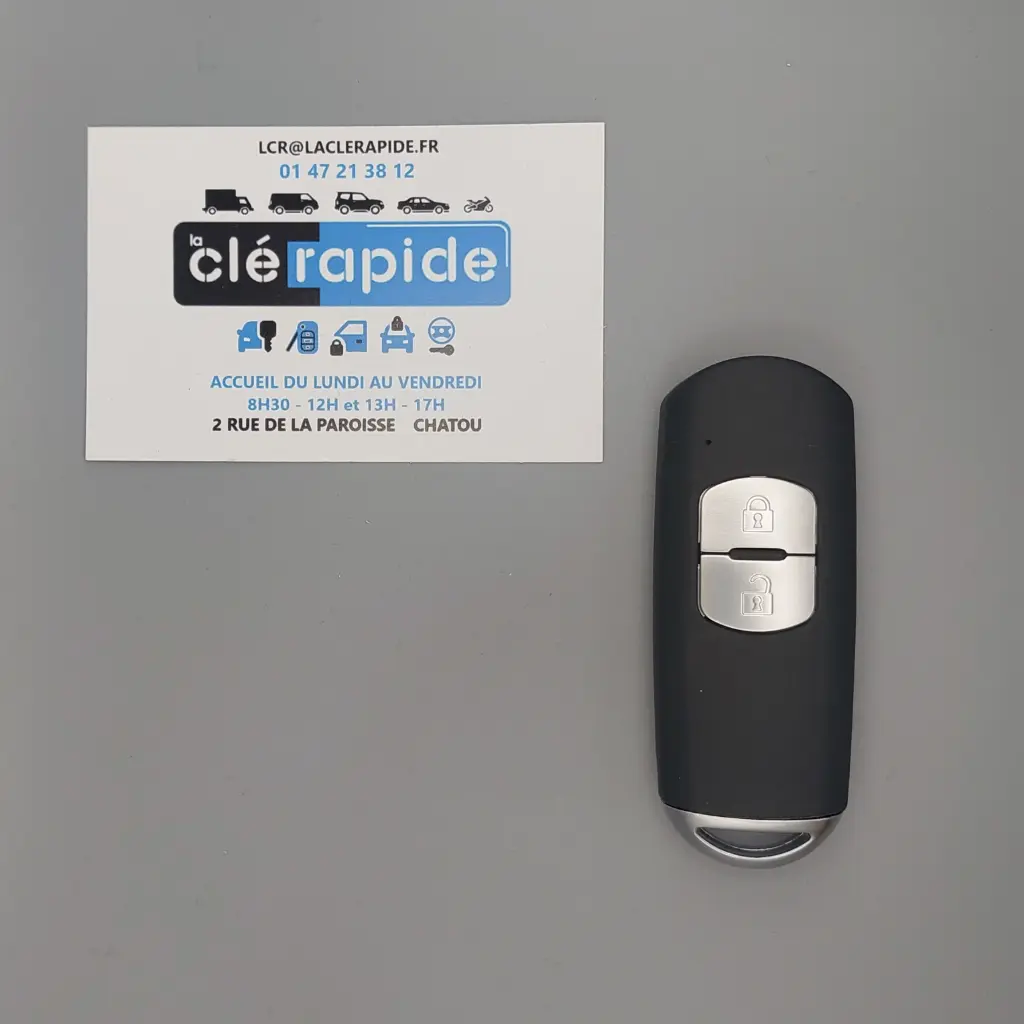 TELECOMMANDE MAZDA CX-7 2 BOUTONS ID6D-63