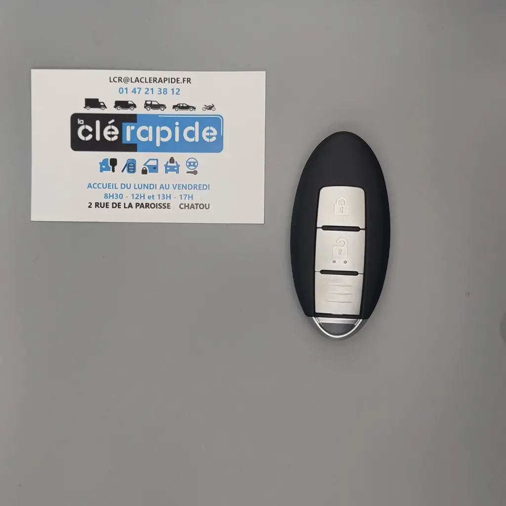 HANDS-FREE REMOTE CONTROL QASHQAI J11 - X-TRAIL T31 - PULSAR 2 BUTTONS ID4A HITAG AES