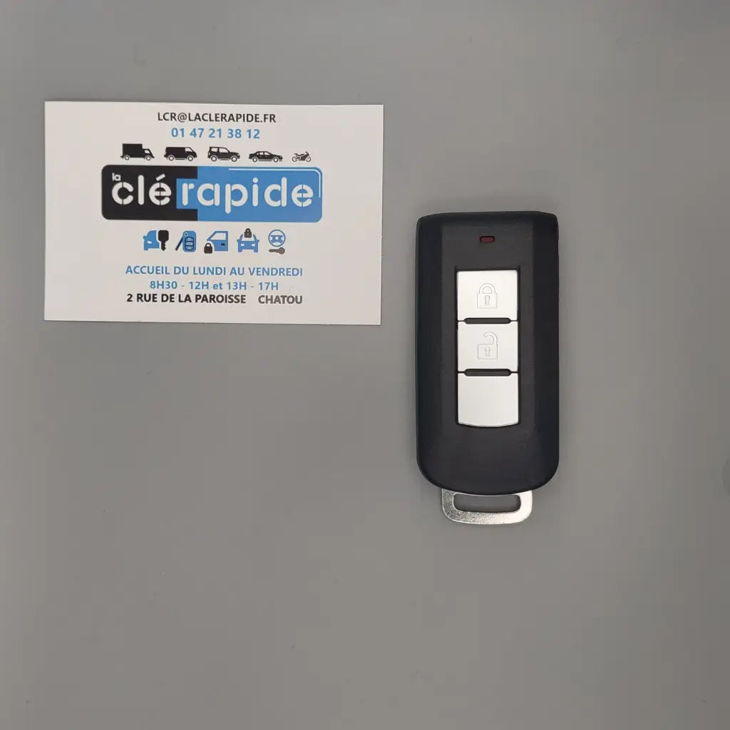 Télécommande Mitsubishi Mitsubishi Pajero / L200 (télécommande mains libres 2 boutons) 2 (Lock, Unlock) boutons 2015-2024 433 MHz