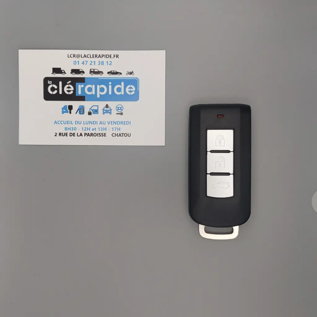 Télécommande Mitsubishi Mitsubishi Outlander 3 (télécommande mains libres 3 boutons) 3 (Lock, Unlock, Boot) boutons 2012-2021 433 MHz