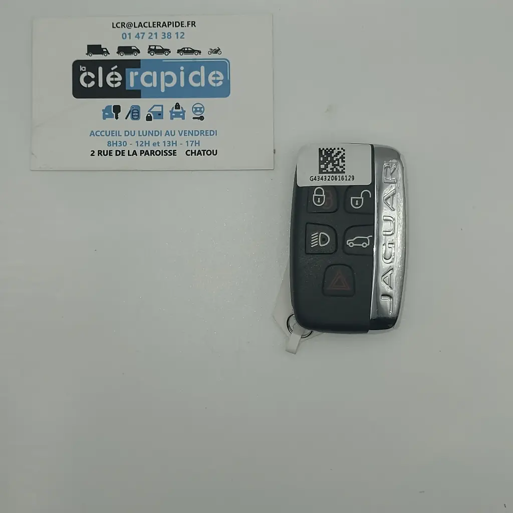 TELECOMMANDE KEYLESS 5 BOUTONS JAGUAR XF