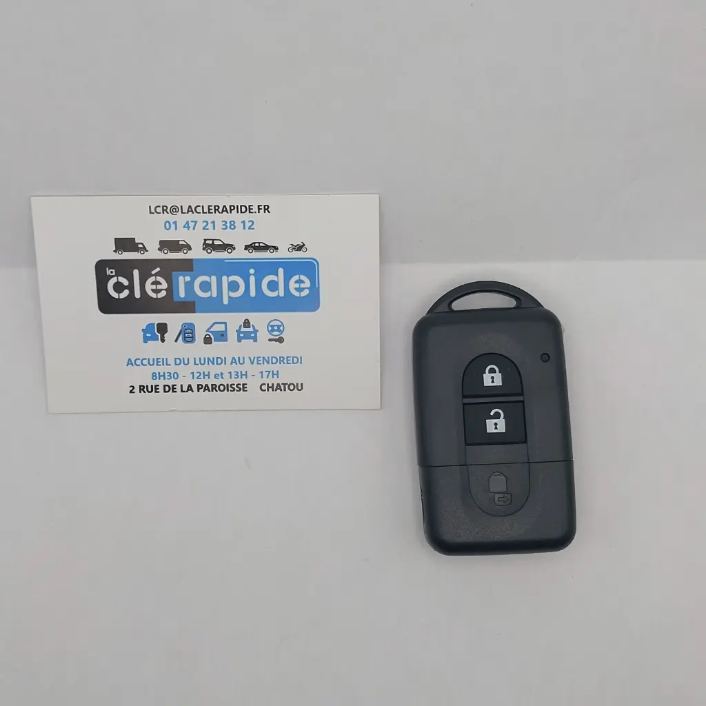 Télécommande Nissan Micra K12 / Note E11 (télécommande intelligente 2 boutons) 2 (Lock, Unlock) boutons 2002-2010 433 MHz
