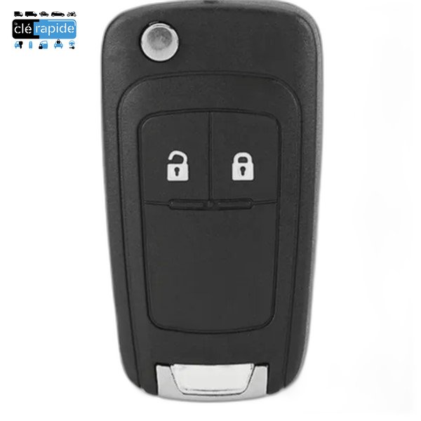 Télécommande Opel CORSA E 2 boutons 2014 - 2019 Mise au code et taillage inclus, à partir du code de clé ou d'une photo de la clé du véhicule