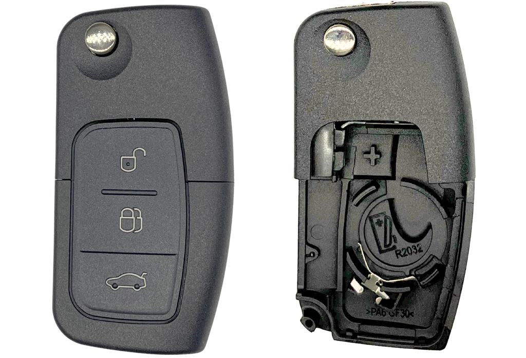 Coque de clé 3 boutons Ford (lame HU101 · réf. FORPS303C)