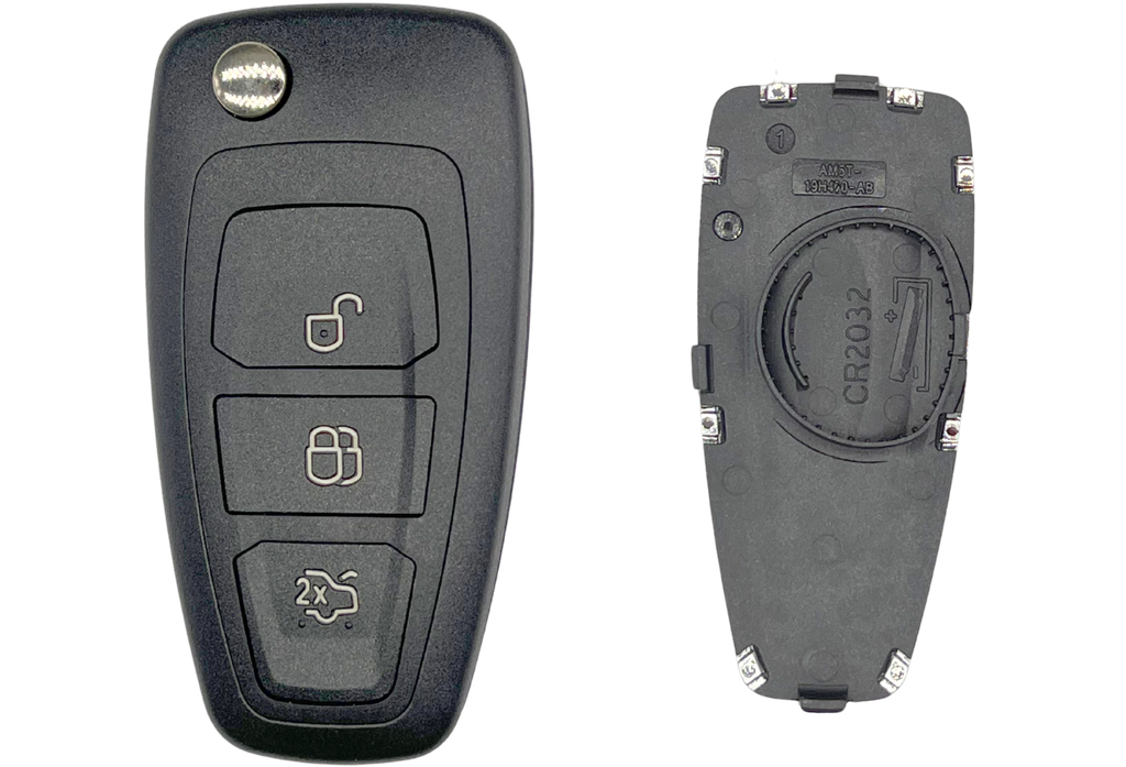Coque de clé 3 boutons Ford (lame HU101 · réf. FORPS308C)