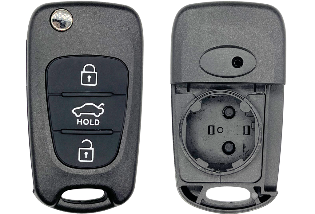 COQUE 3 BOUTONS HYUNDAI® / KIA® LAME HYN17 HKAPS309C
