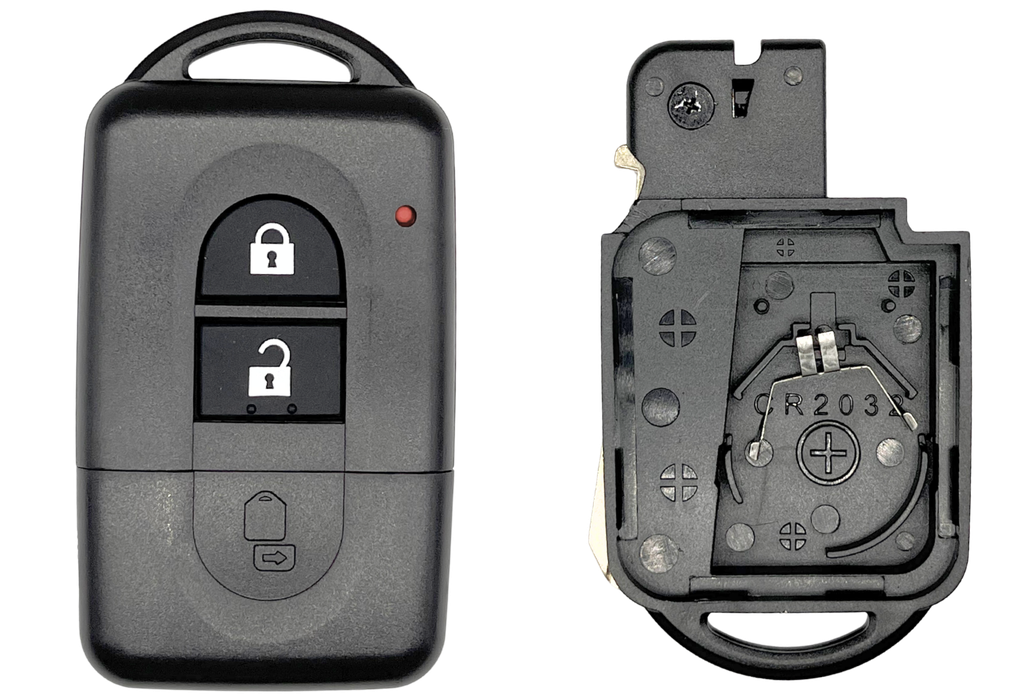 COQUE 2 BOUTONS NISSAN® AVEC LAME DE SECOURS NSN14 NISPS27C