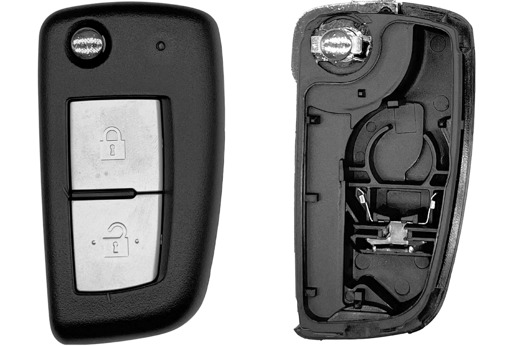 COQUE 2 BOUTONS NISSAN® AVEC INSERT NSN14 NISPS28C