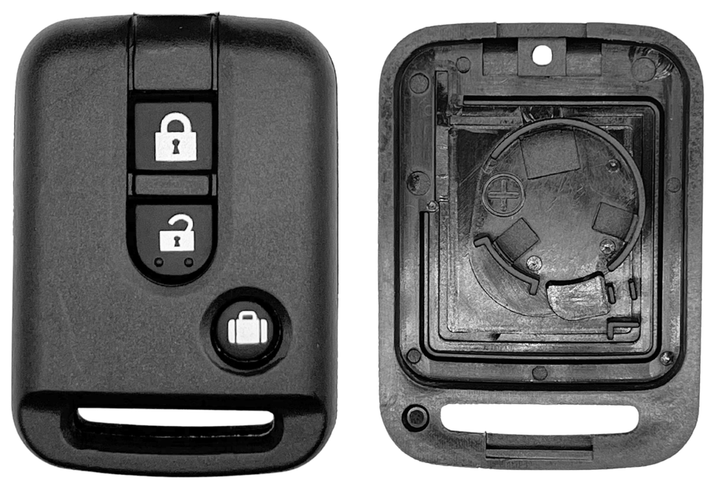Coque de clé 3 boutons Nissan (lame NSN14 · réf. NISPS33C)