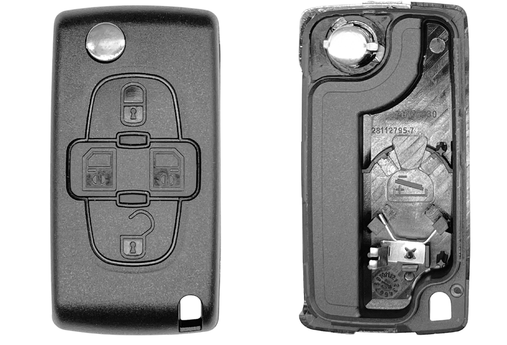 COQUE 4 BOUTONS PEUGEOT® / CITROËN® PILE SUR CIRCUIT PSAPS408CC