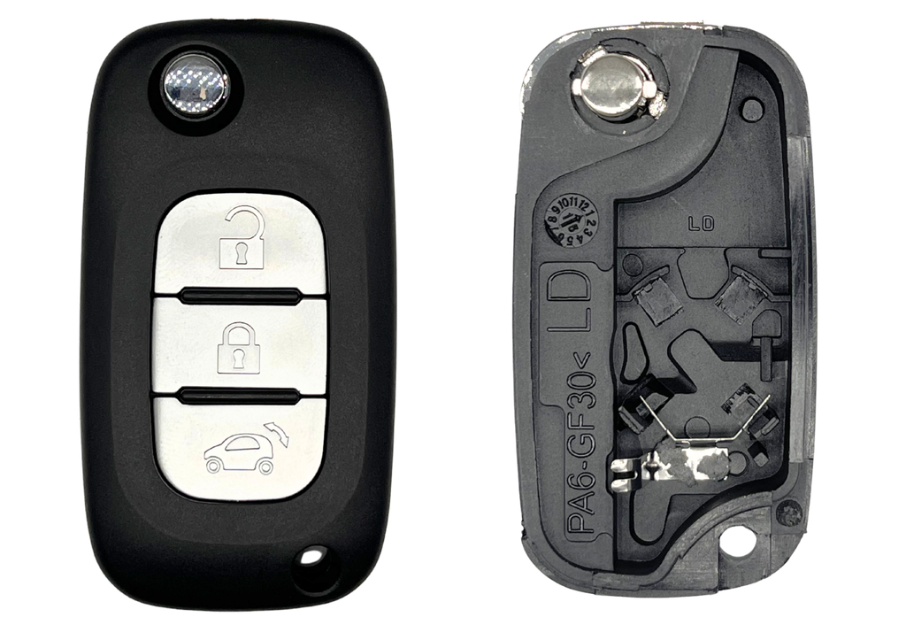 Coque de clé 3 boutons Renault (profil RENPS301C)