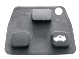 LOT DE 2 CAOUTCHOUC 3 BOUTON POUR COQUE TOYOTA® TOYPS1CB