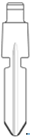 Clé insert Mercedes (transpondeur · profil HU39T)